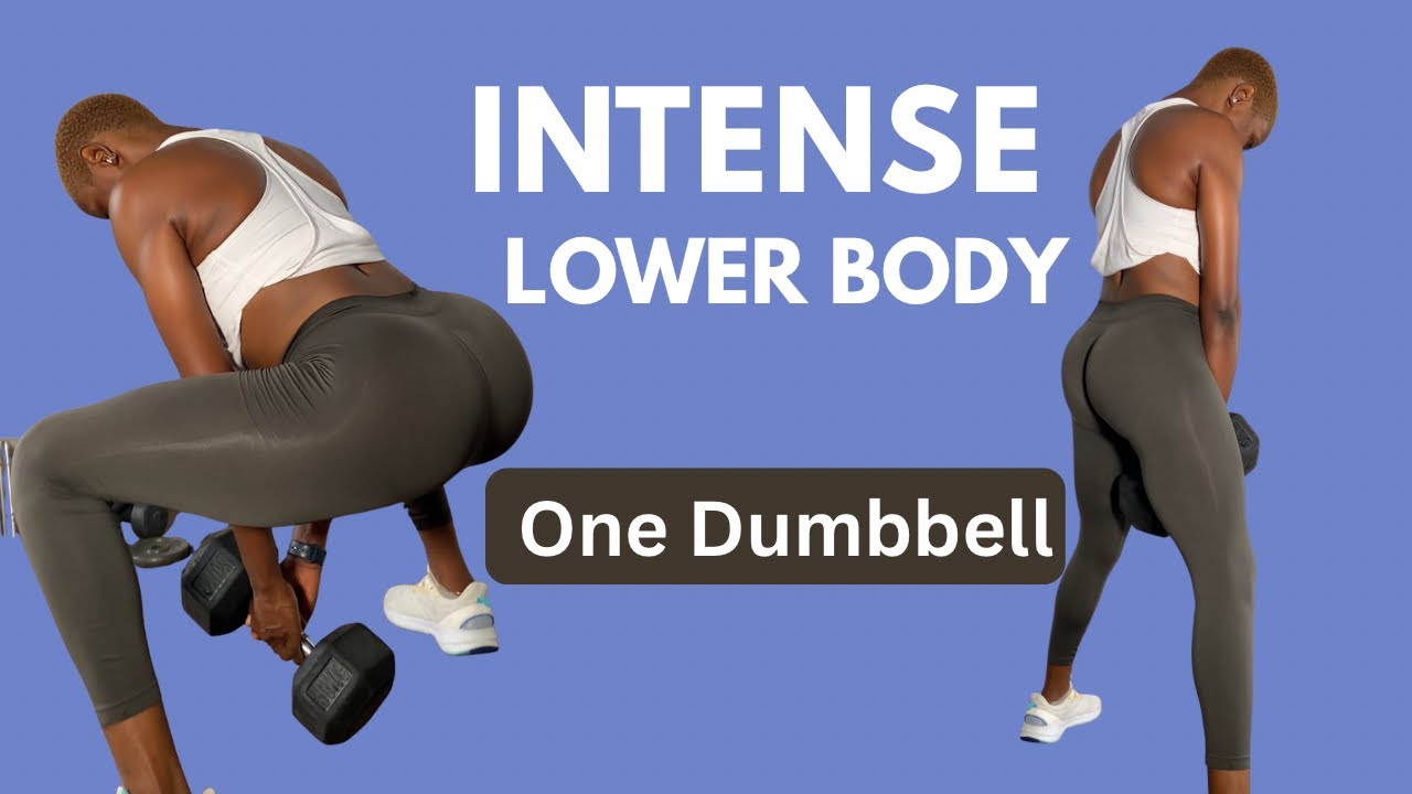 Single Dumbbell Leg & Glute Workout | 6 Lower Body Moves at Home or gym