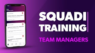 Squadi Team Managers Training