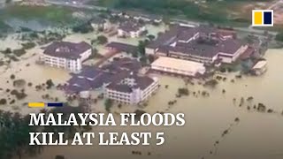 Severe flooding in Malaysia displaces more than 70,000, at least 5 dead