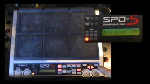 Roland SPD-S: Mute Groups (Patch Mode)