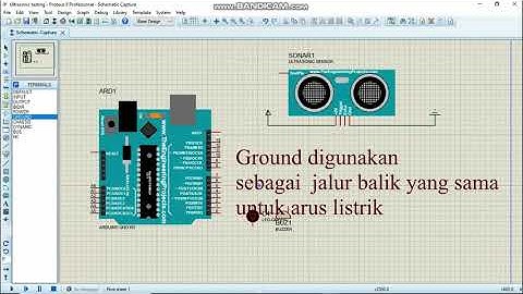 Simulasi Praktek Proteus Alarm Dengan Sensor Ultrasonic