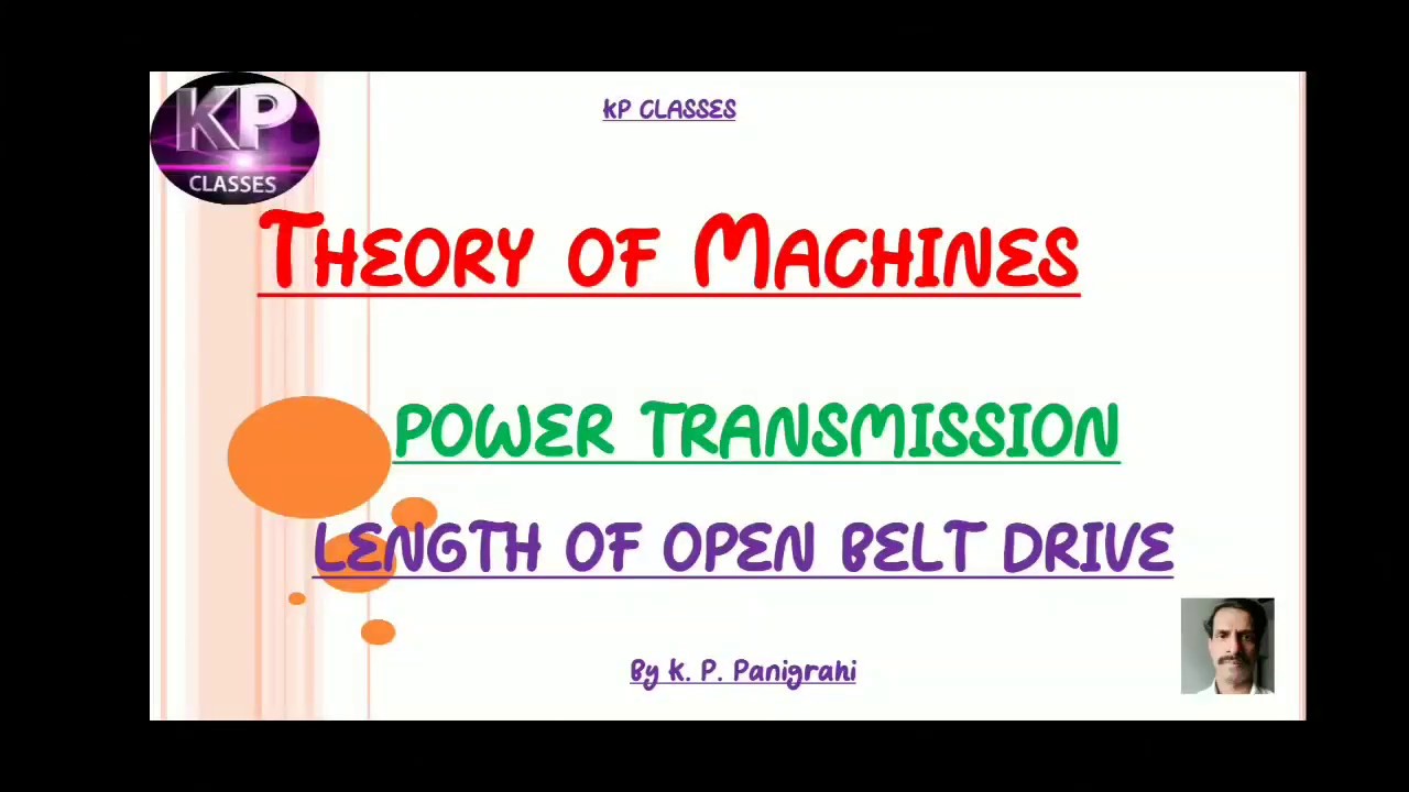 Length of open belt drive derivation