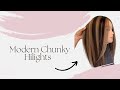 Modern Chunky Hilights using Paul Mitchell Crema XG