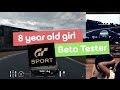 8 Year Old Girl Play Gran Turismo  Sport Beta Testing AMG SLS GT Car at Brands Hatch Race Track