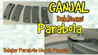 MENENTUKAN SUDUT DEKLINASI GANJAL PADA PARABOLA GERAK | Belajar Parabola Untuk Pemula