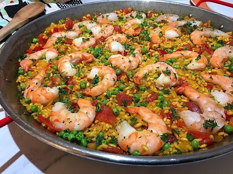 Arroz con Gambas Recipe • Shrimp Paella - Episode 691
