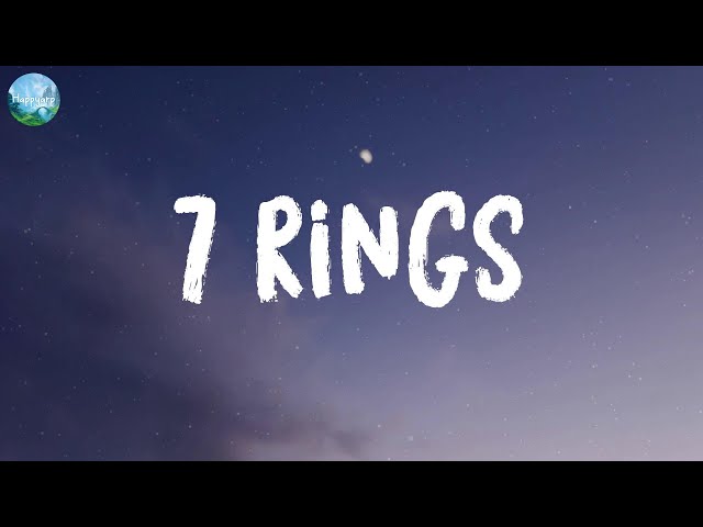 Ariana Grande - 7 rings (Lyrics) | Alan Walker, Doja Cat, Taylor  Swift,...(Mix Lyrics) - YouTube