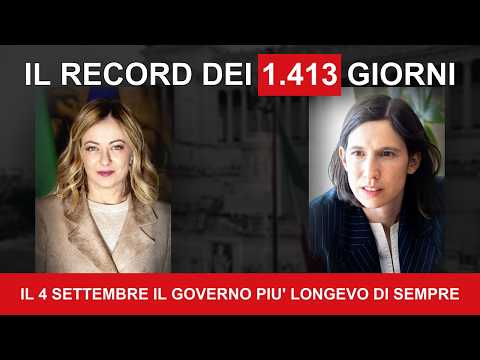 Video 1.413 GIORNI: MELONI SUPERA BERLUSCONI. E L'OPPOSIZIONE RISPONDE IMMOBILISMO