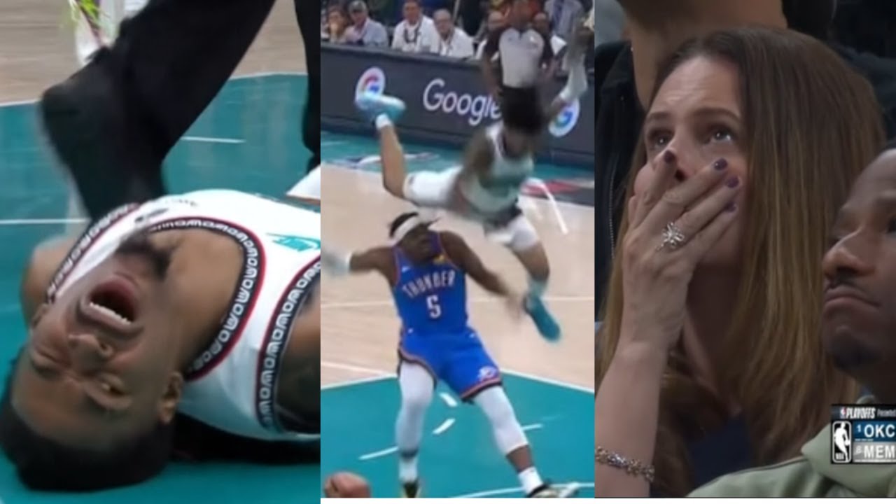 Ja Morant ABSURD Fall on Lu Dort & LEAVES GAME with HUGE INJURY! Arena ...