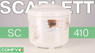 Видеодемонстрация мультиварки Scarlett SC-410 от Comfy Видеодемонстрация мультиварки Scarlett SC-410 от Comfy