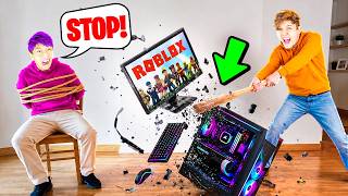 FUNNIEST BEST FRIEND PRANKS! (DESTROYING HIS COMPUTER!)