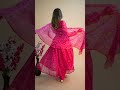 Pink Chiffon Alia Cut Suit Set #ethnicwardrobe #fashiontrends #festivewardrobe #indianattire