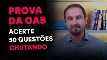 ⚽ Como CHUTAR na OAB | A MELHOR estratégia de prova