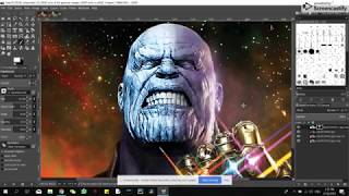 Tutorial : How to Create the Frost Effect using GIMP 2.10 (Edit with Thanos Face)