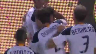 Beckham Scores from Corner Kick (MLS: LA Galaxy vs Chicago Fire) 7/9/11