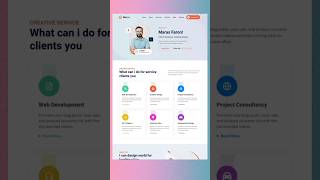Tailwind CSS Personal Portfolio Template + RTL