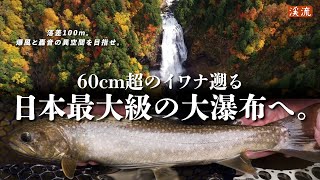 【渓流釣り】巨大イワナたちが目指すのは、日本最大級の大直瀑だった。阿賀野川水系只見川