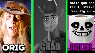 Gegagedigedagedago ORIGINAL VS CHAD VS COTTON EYE JOE 😞 | UNDERTALE