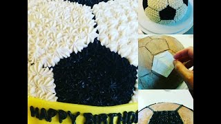 Dancey Cake - Easy Buttercream Frosting Soccer Ball Cake