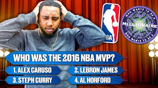 Who Wants To Be A Millionaire?: NBA Edition!