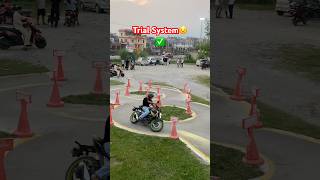 Bike Trial System✅ #nepal #india #drivingschool #shorts #trending #viral