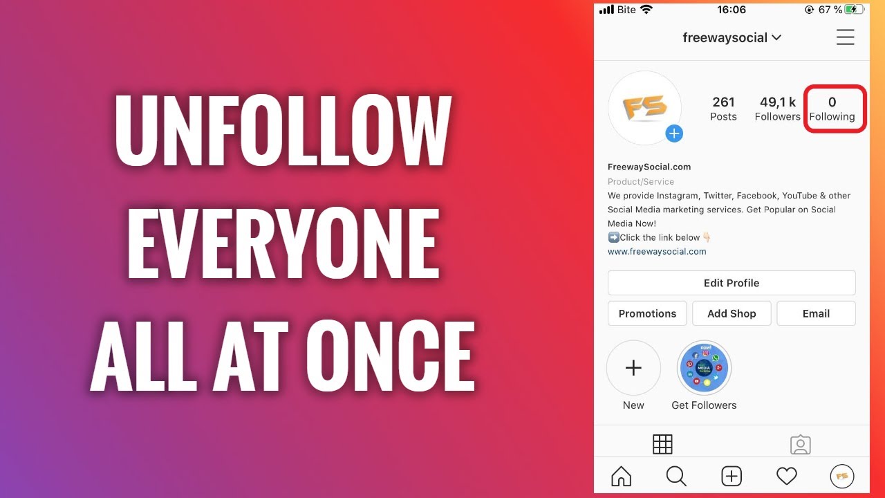 How To Unfollow Everyone On Instagram (All At Once) YouTube