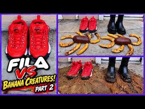 FILA vs BANANAS 🍌 | Satisfying ASMR Sound & Texture Test – Part 2