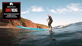 SUP Vlogger Ep12 /  Practising catching bumps and riding waves on longer boards