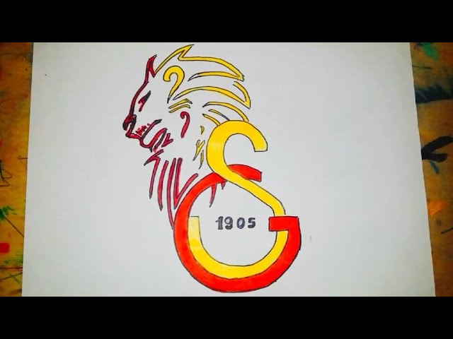 Galatasaray logosu basit çizim #asmr #fyp #tiktok # #art #diy #