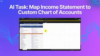 AI Task: Map Income Statement to Custom Chart of Accounts