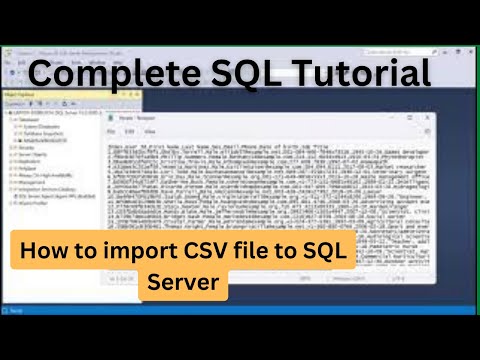 import CSV file in SQL server | sql Full SQL Course | step by step