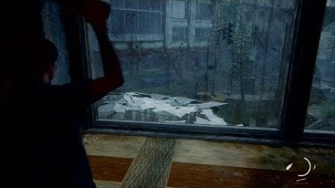 The Last of Us Part II - Hospital approach secret stash window rope puzzle plus Shift trading card