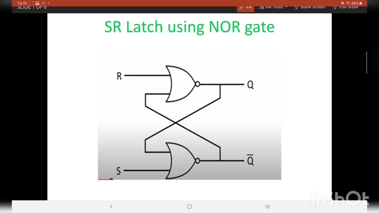 SR Latch using NOR gate. | SR Latch | #srlatch - YouTube