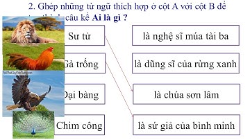 LTVC 4: Vị ngữ trong câu kể Ai là gì? (Tuần 24)