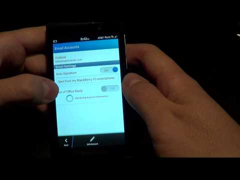 Adding Email Accounts in BlackBerry 10