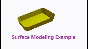 3D CAD CREO (Pro-Engineer) Tutorial for Surface Modeling