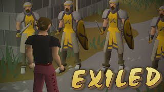 Runescape but I'm BANNED from ALL towns | exiled #1