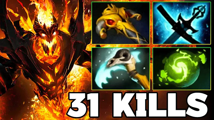 31 Kills Monster Shadow Fiend Dota 2 ! SF Dota 2 Mid Lane Carry Gameplay Build Guide 7.39