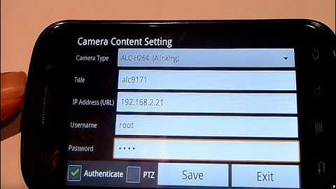[Alinking Video] - IP Cam Viewer for Android mobile phone