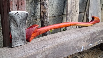 Making a Gorgeous Axe Handle From Rosewood , Amazing Woodworking PLUMB 4.5 lb.