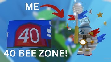 I MADE THE 40 BEE ZONE (Bee Swarm Simulator)