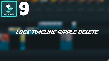 WONDERSHARE FILMORA 9 | HOW TO | LOCK TIMELINE AND RIPPLE DELETE | TUTORIAL [HINDI] DEEP THABAL !