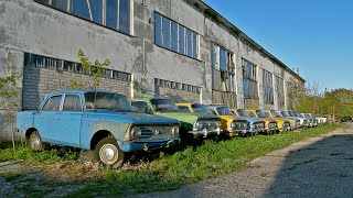 Moskvich Cars LEFT in the Vehicle Cemetery