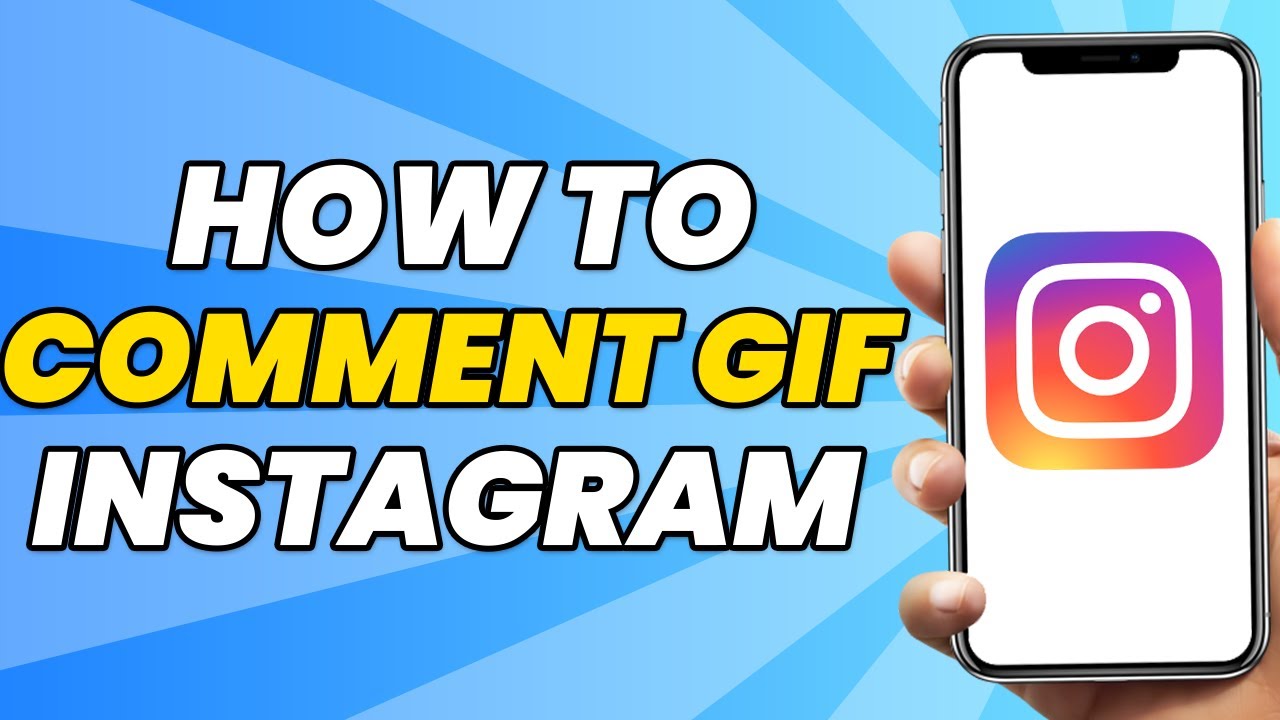 How to comment gif on Instagram - YouTube