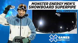 Monster Energy Men’s Snowboard SuperPipe: FULL COMPETITION | X Games Aspen 2024 screenshot 3