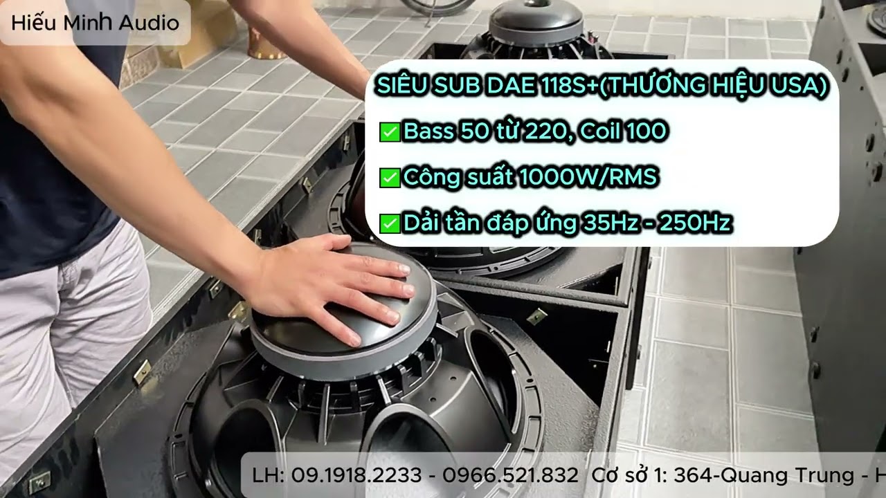 Siêu phẩm SUB DAE BASS 50 TH USA cực chất. Tiếng nghe cực đã. Về hàng phục vụ các bác.LH 0919182233