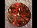 Resin Art Clock