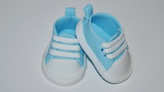 baby converse shoes fondant template