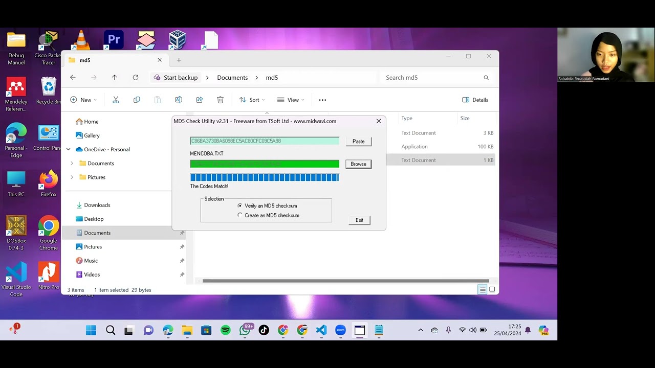 Edit Me5 File Autentikasi File dengan Menggunakan MD5 - YouTube