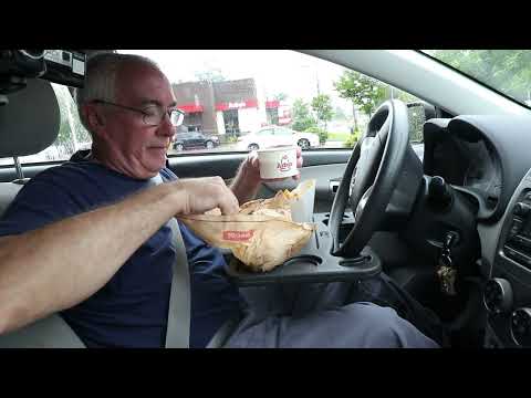 ASMR Rainy Day Drive to Arbys for their French Dip Sandwich
